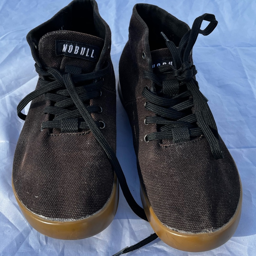 NoBull Black Mid Trainers Sneakers sz 8 - Picture 5 of 14